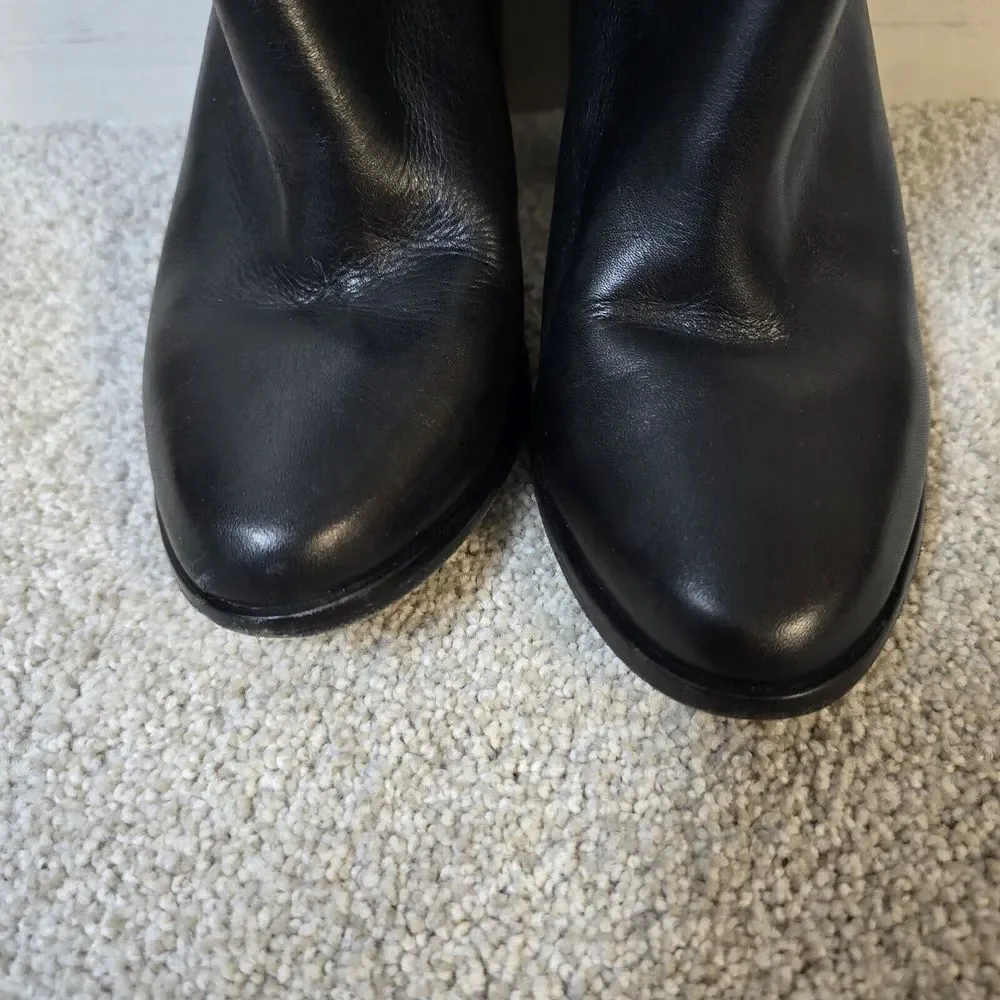 Atelje‎ 71 Madison Black Pebbled Leather Boots 4